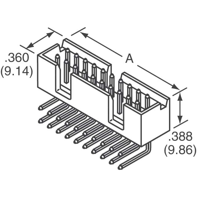 5103311-6 TE Connectivity AMP Connectors  Embases à broches mâles